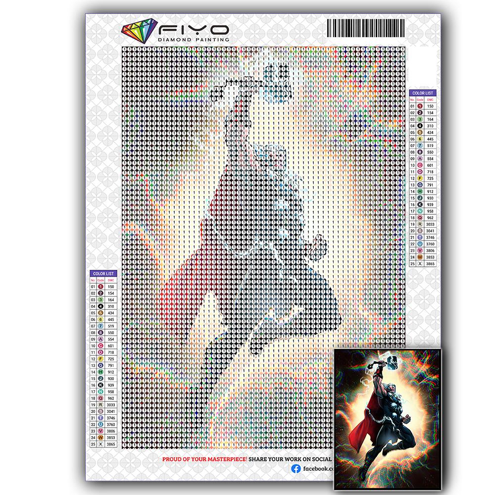 Kit De Pintura Con Diamantes Marvel Super Hero - 30x40 Cm, DIY, Lienzo Redondo, Arte Decorativo Para Pared