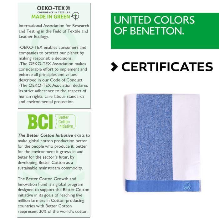 Strandtuch - CASA BENETTON - 90x160 CM - 100% Baumwolle - 450 g/m2 - Außergewöhnliche Weichheit