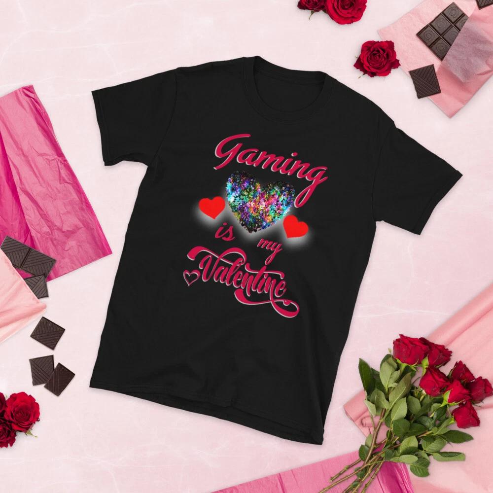 Video Gamer Valentines Day T-Shirt XL