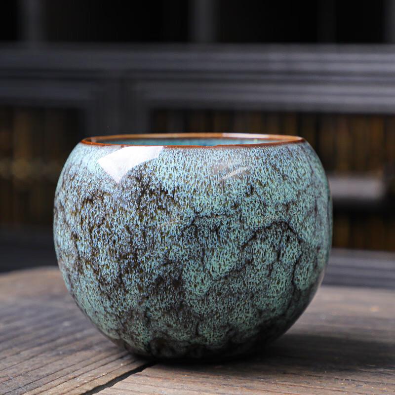 Shangqi Kiln-Glazed Dragon Egg Tumbler Tea Cup