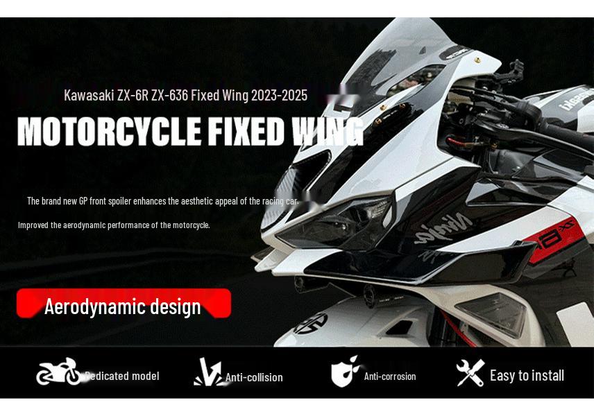 Modified Wind Deflector for Kawasaki ZX-6R/ZX-636 2023-2025 Motorcycle Fairing
