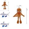 Shark Plush Toy With Pp Cotton Filling Short Plush Animal Stuffed Doll For Kids