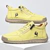 Women's 2025 Spring/Autumn High-Top Leather Martin Boots – Soft Sole, Trendy Casual Design for Couples