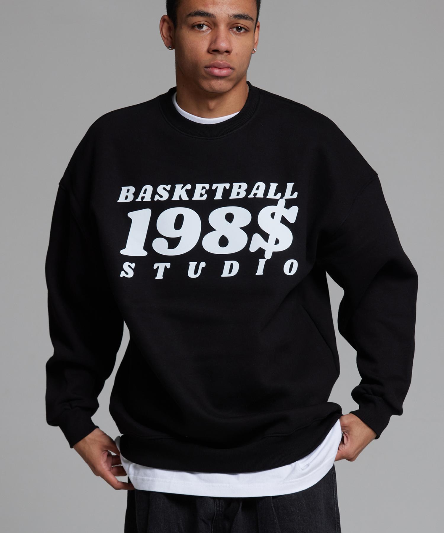 Cream Soda Lab Basketball Standard Sweatshirt Black M