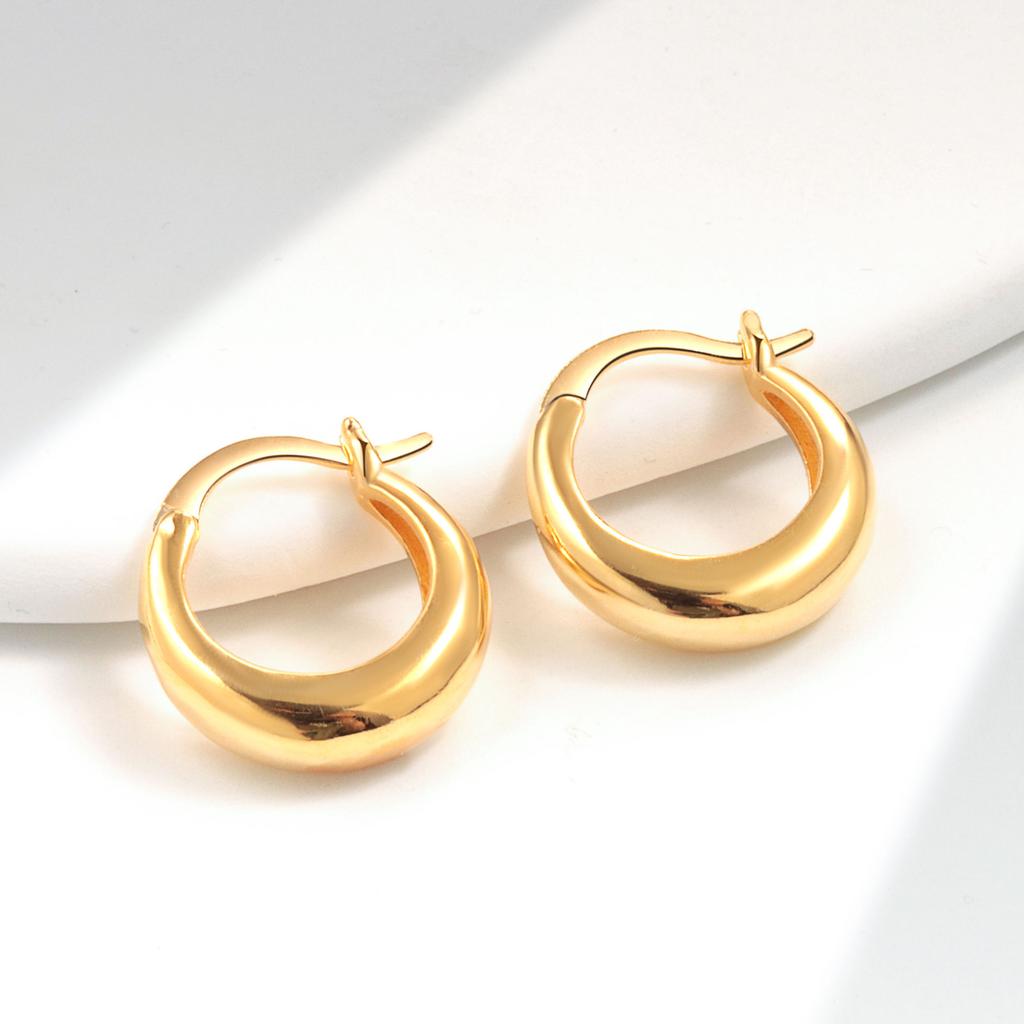 925 Sterling Silver Simple Geometric Circles Hoop Earrings for Women Female S925 Wedding Party Jewelry Gift Aretes De Mujer