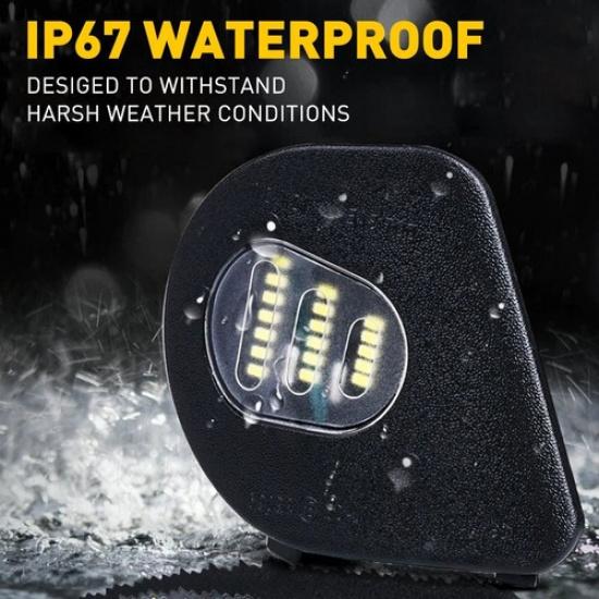 For Dodge RAM 2500 2010-2018 3500 AUXITO LED Side Puddle Mirror Lights White