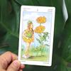 12*7cm Pachet Tarot Spiritul Florilor 78 Buc. Cărți Tarot Delicate, Minunate Imprimate pe Carton 350GSM Dublu Embosat