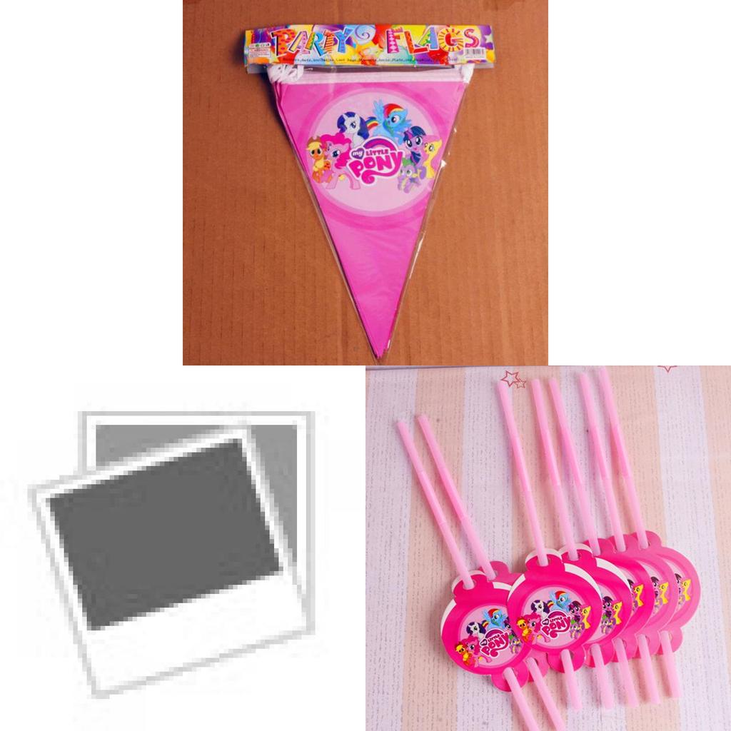 Adorable My Little Pony Girls Theme Tableware For Festive Birthday Party Decor
