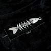 Adjustable Fishbone Charm Pendant for DIY Bracelets, Necklaces, and Keychains