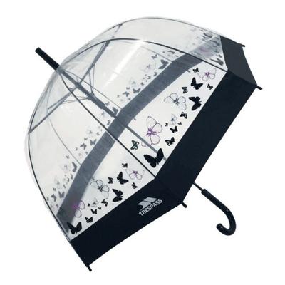 TRESPASS Ombrello Trasparente Papillon