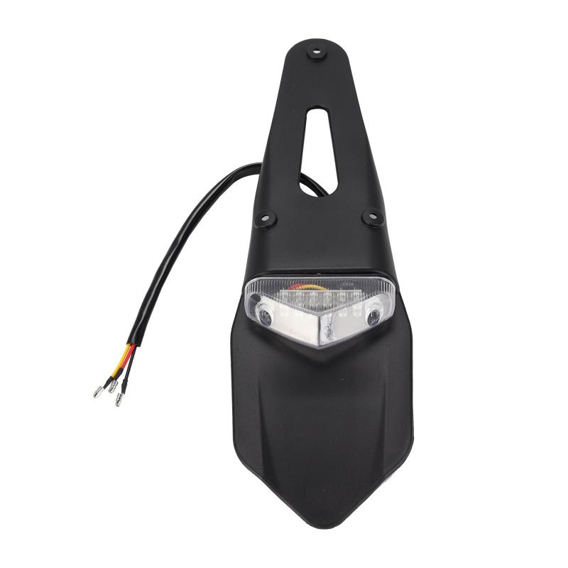 1 ks brzdové světlo univerzální držák pro zadní blatník motocyklu držák registrační značky s 12V LED zadním světlem pro Enduro Off-Road kolo