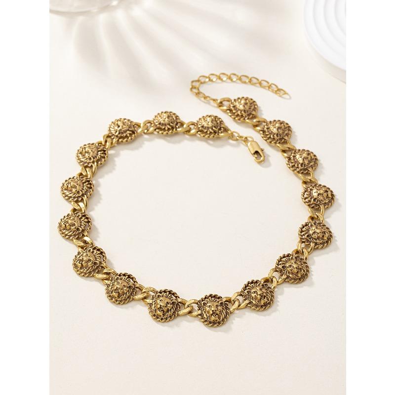 Мейер Б/у винтажный западный антикварный набор ювелирных изделий ретро тяжелая промышленность ожерелье браслет серьги гальваническое покрытие