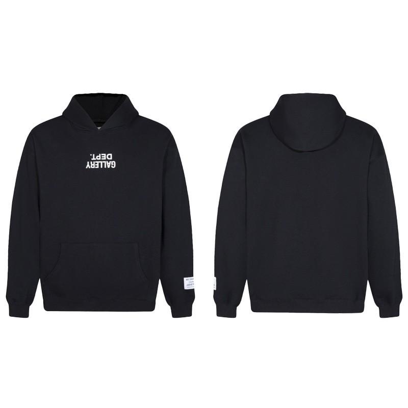 Graffiti Letter Print Hooded Sweatshirt Jacket Men Loose Fit Streetwear Long Sleeve Cotton Pullover