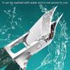 Angled Edges Slanted Nail Clippers For Thick Nail Wide Jaw Nonslip Handle Antisplash Clippings Collector Stainless Steel