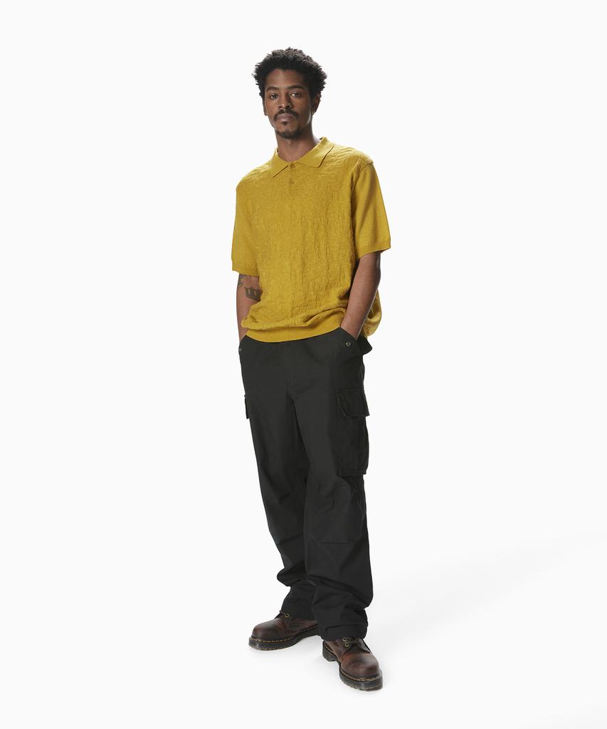 THISISNEVERTHAT Stacked Tnt S/S Knit Polo Yellow