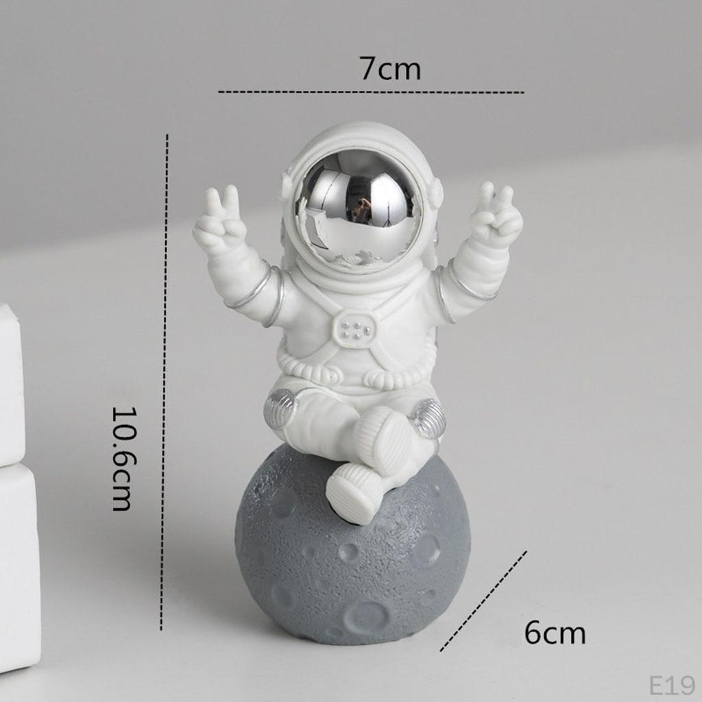 Astronaut Resin Figurines - Space Explorer Sculptures for Home Decor