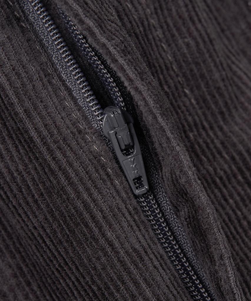 EXCONTAINER One-Pleat Wide Corduroy Pants (Charcoal)