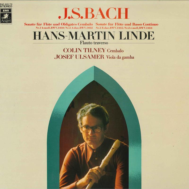 

LP Record HANS MARTIN LINDE, COLIN TILNEY, JO - J. S. Бах: Sonate Fur Flote Und Ob EAC80173 ANGEL Japan Classical