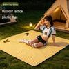 Portable Outdoor Plaid Picnic Mat - Thick, Moisture-proof, Foldable Seat Cushion for Camping