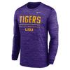 Nike Camiseta respirável com absorção de suor Louisiana State University Sideline Speed Masculino tops 02EQ51LLSN-FG7