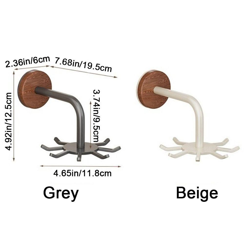 No Drill Kitchen Storage Rack Wall Mounted Space Saving Spatula Spoon Holder Anti Drop Utensil Organizer Bathroom