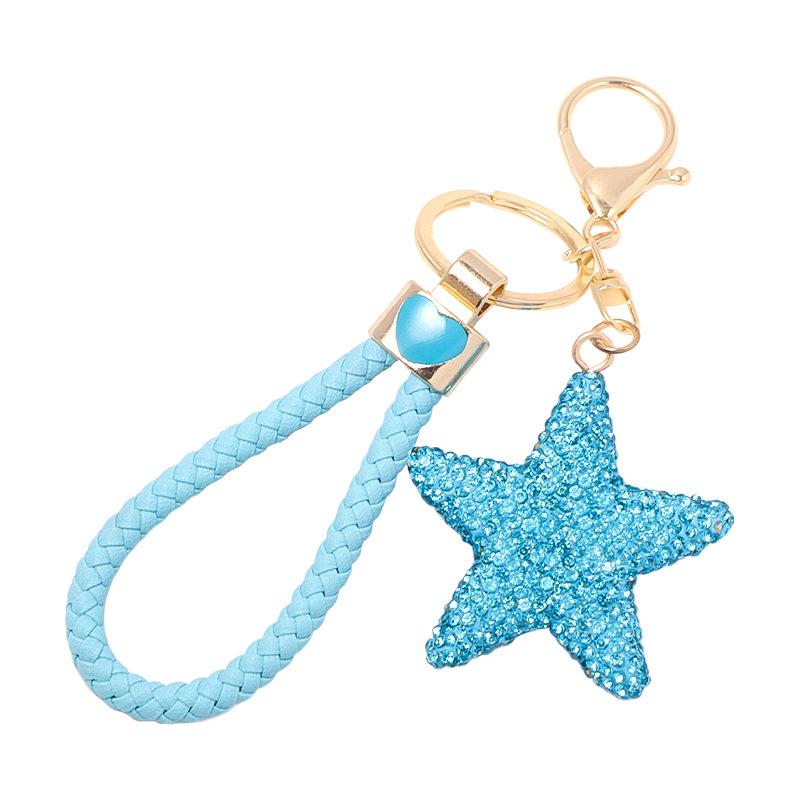 Five-pointed Star Creative Keychain, Hoop Backpack Pendant, Heart-shaped Keychain, Small Gift