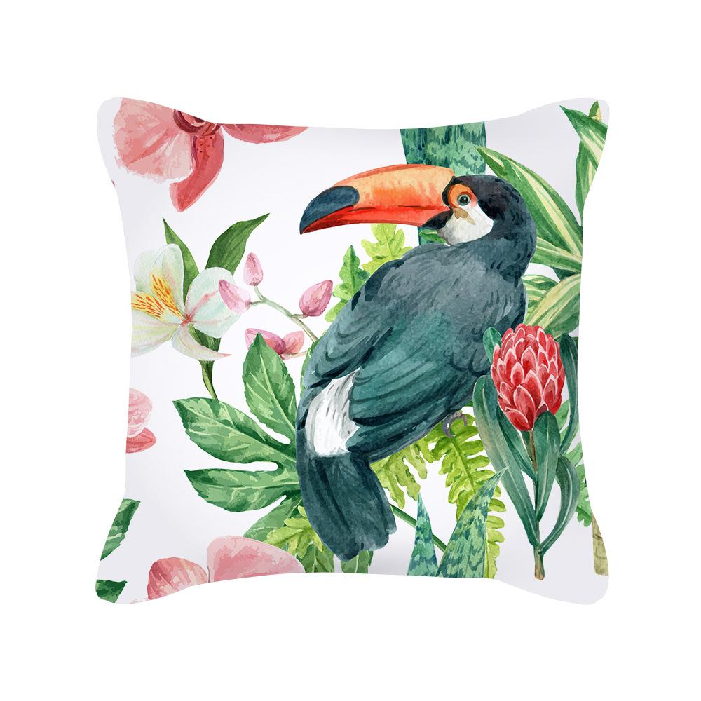 New Home Green Plant Tropical Pillow Cover Without Core Cushion Cover Waist Pillow Cover Cushion Cover Furniture Supplies