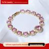 Trendy Women's Oval Micro-Inlaid Zircon Bracelet