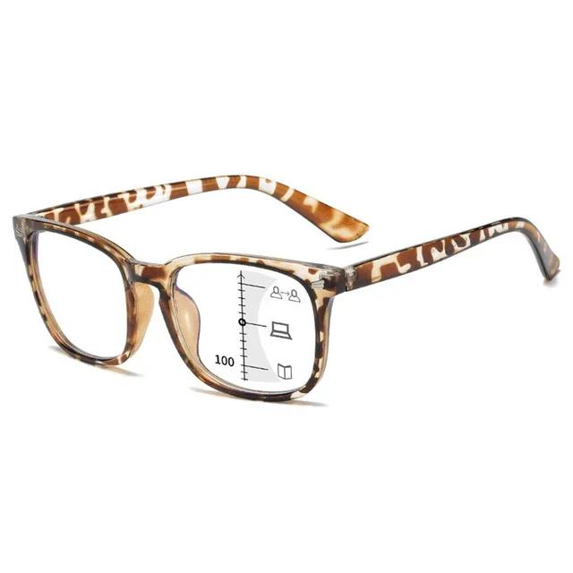 New Progressive Multifocal Reading Glasses Men Women Blue Light Blocking Presbyopia Unisex Ultralight Far Sight Eyeglasses