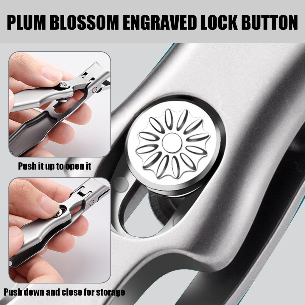 Nail Cutters with Nail File Large Opening Nail Clippers Toenail Cutter Stainless Steel Toenail Clipper Fingernail Cutter