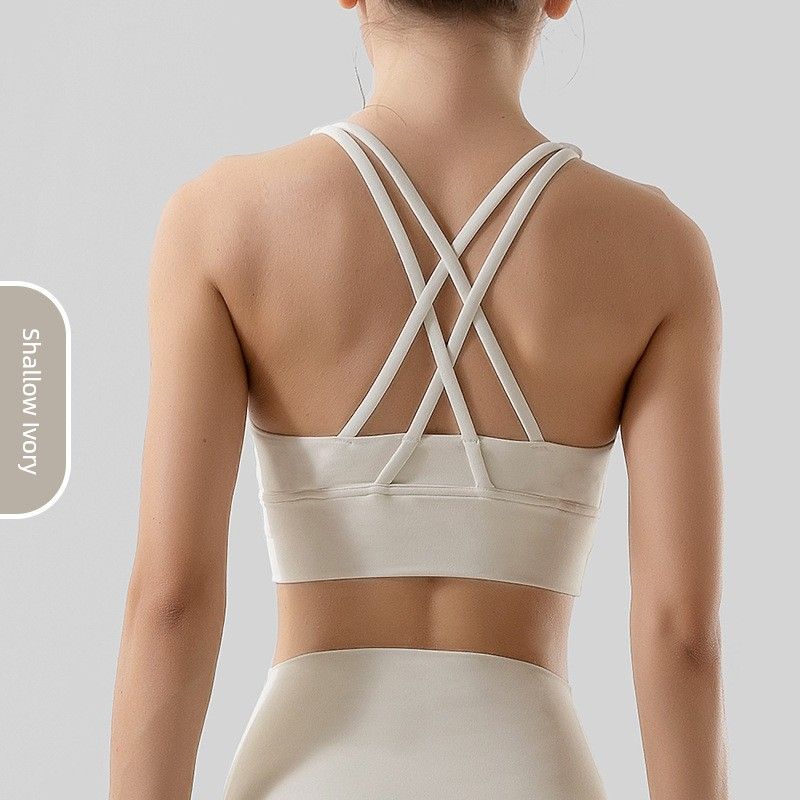 New Arrival Sports Intimates Women's Autumn Bubble Wrap Push up Bras High Strength Fitness Training Yoga Clothes Vest Bra Summer