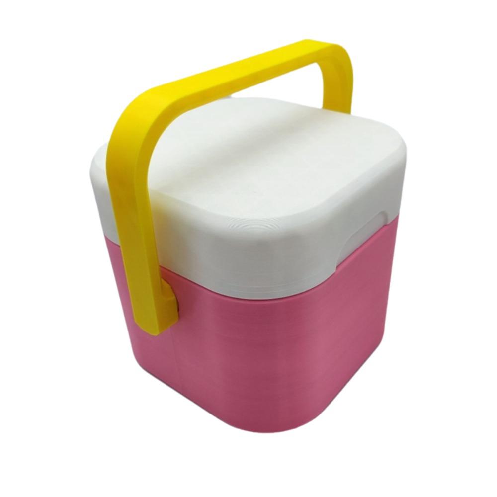4-Can Travel Insulated Cooler Case Square Drink Freezer Portable Fishing Drink Cooler Box Fishing