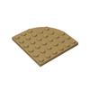 10pcsMOC compatible with 6003 board 6x6 rounded corner building blocks, creative DIY technology for children's toys