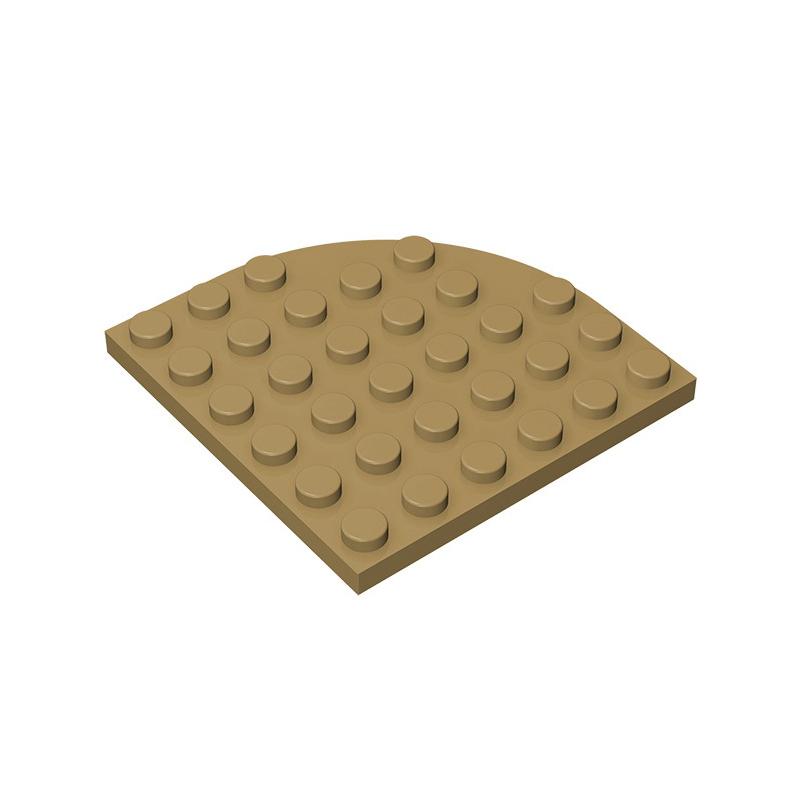 10pcsMOC compatible with 6003 board 6x6 rounded corner building blocks, creative DIY technology for children's toys