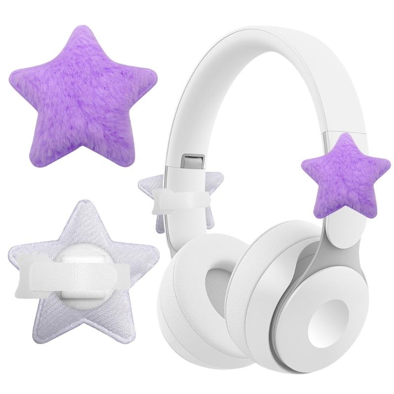Coppia di Decorazioni per Cuffie da Gioco in Peluche Morbidi Proteggi Pad Auricolari per Comfort e Riduzione del Rumore Opzione Multicolore