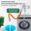 360Degree Rotation 1/2'' Faucet Extender Bathroom Adjust Free Bending Splashproof Universal Extension Tube Adapter Accessories