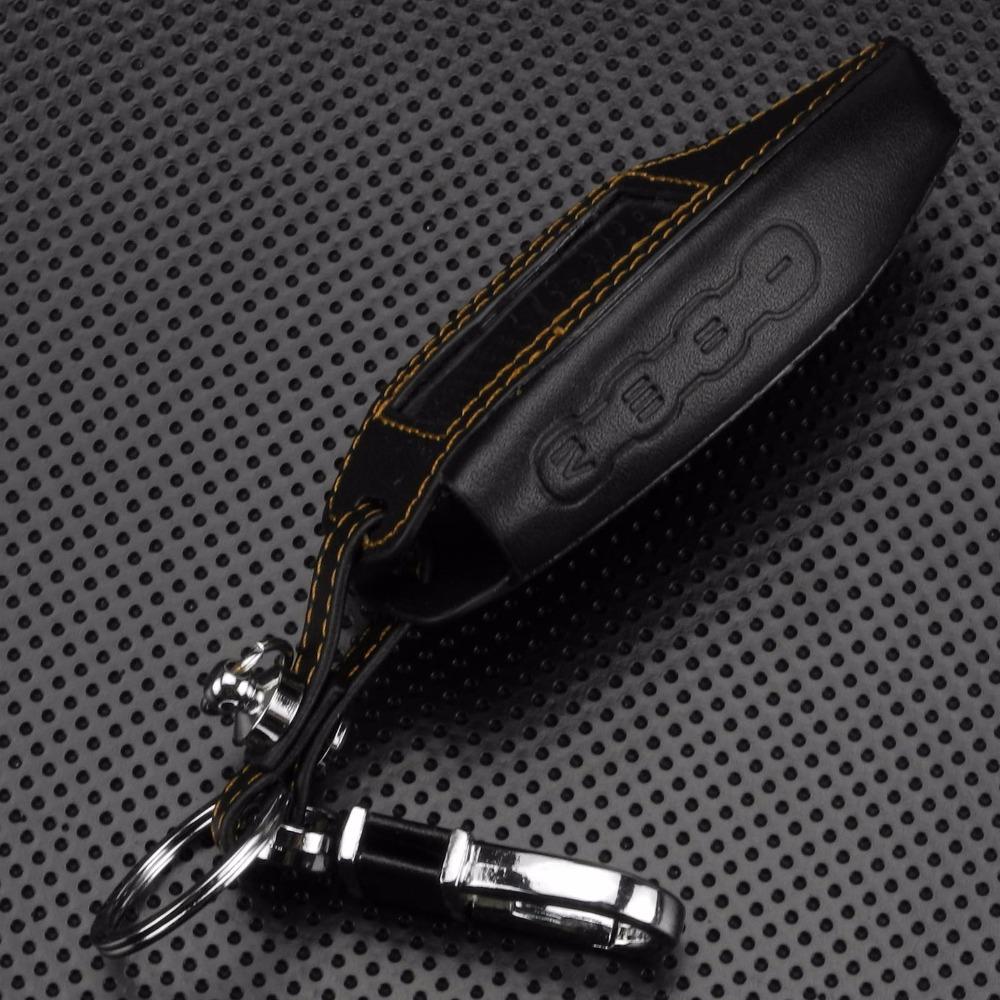 Jingyuqin 4 Buttons Leather Car-Styling M5 M6 M100 Key Cover Case Accessories For Scher-Khan Magicar 5/100 M6 LCD Remote