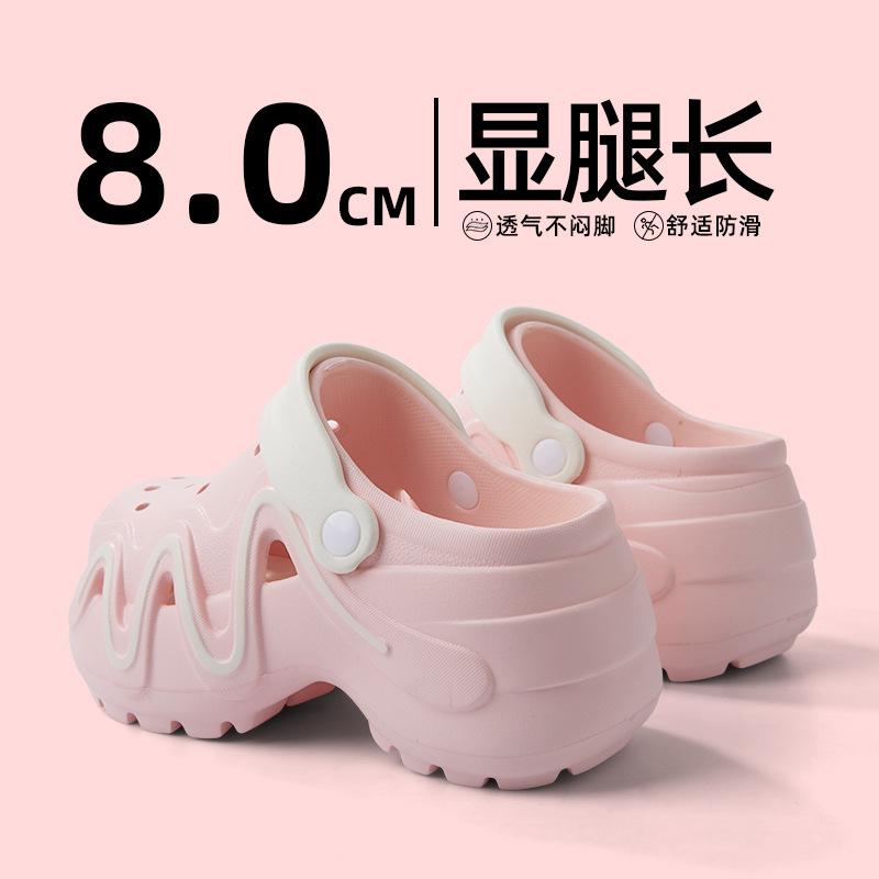 Fashion Slippers Casual Summer Women's Shoes Platform Shale Female Beach Pantofle Slides Cover Toe Luxury Sabot 2025 Flat Fashion