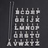 Hip Hop Letter Pendant Zircon Necklace Popular Instagram Personalized Accessory Niche Design Men's and Women's Pendant Necklace