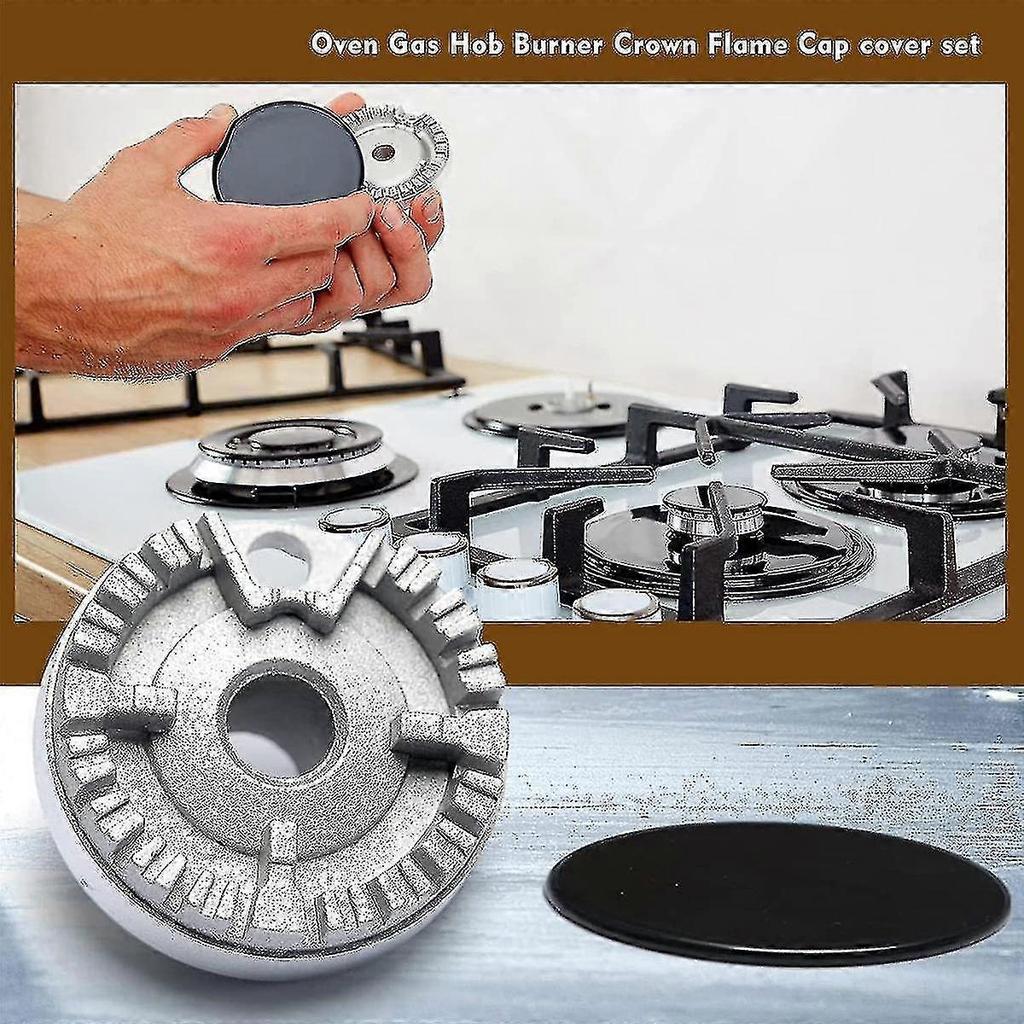 Cooker Hat Set Stove Lid Upgraded, Gas Hob Crown Cap, Gas Cap Fits Gas Stove Burners - CHUN