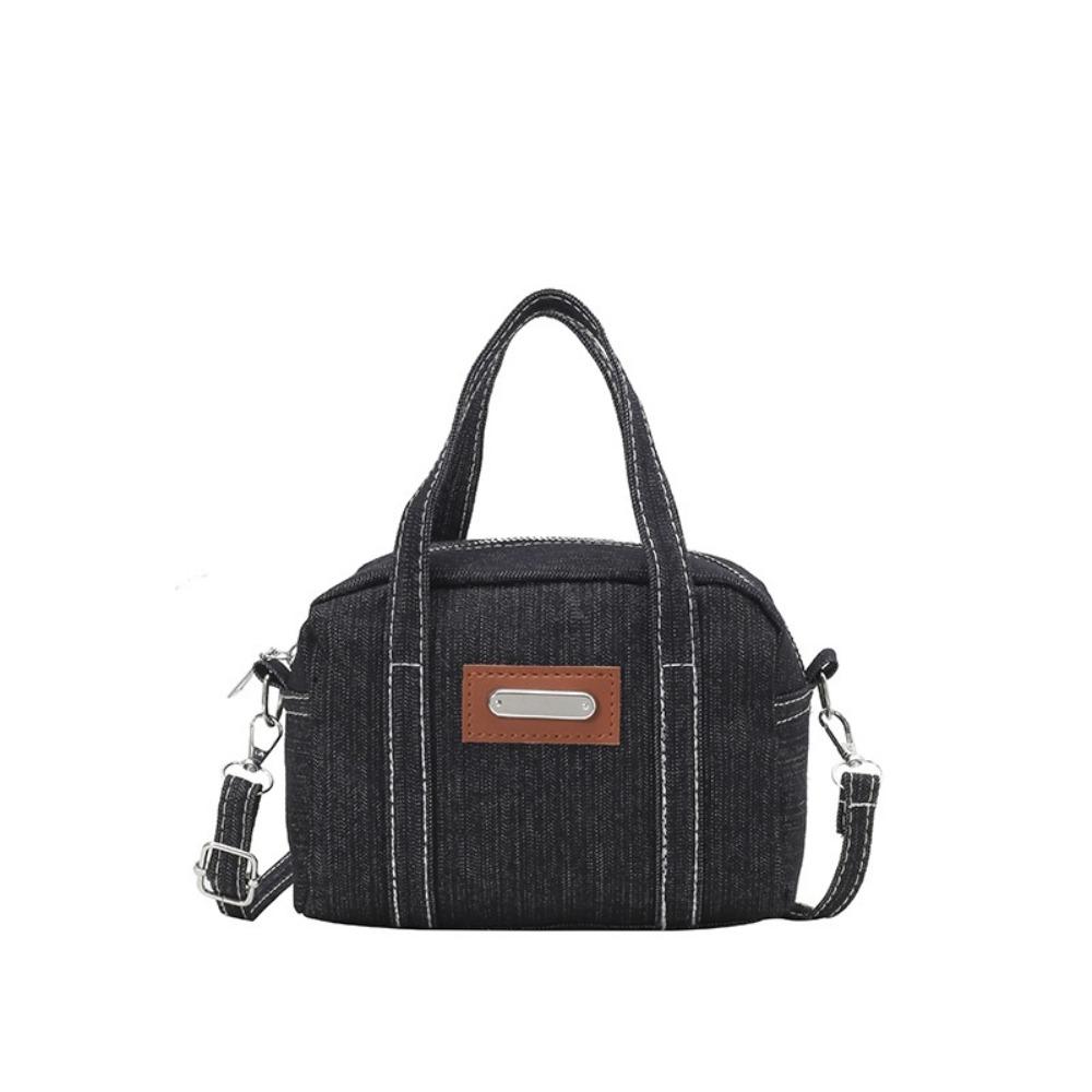 Street Style Denim Shoulder Bag Square Crossbody Bag Lightweight Women Handbag  Boy