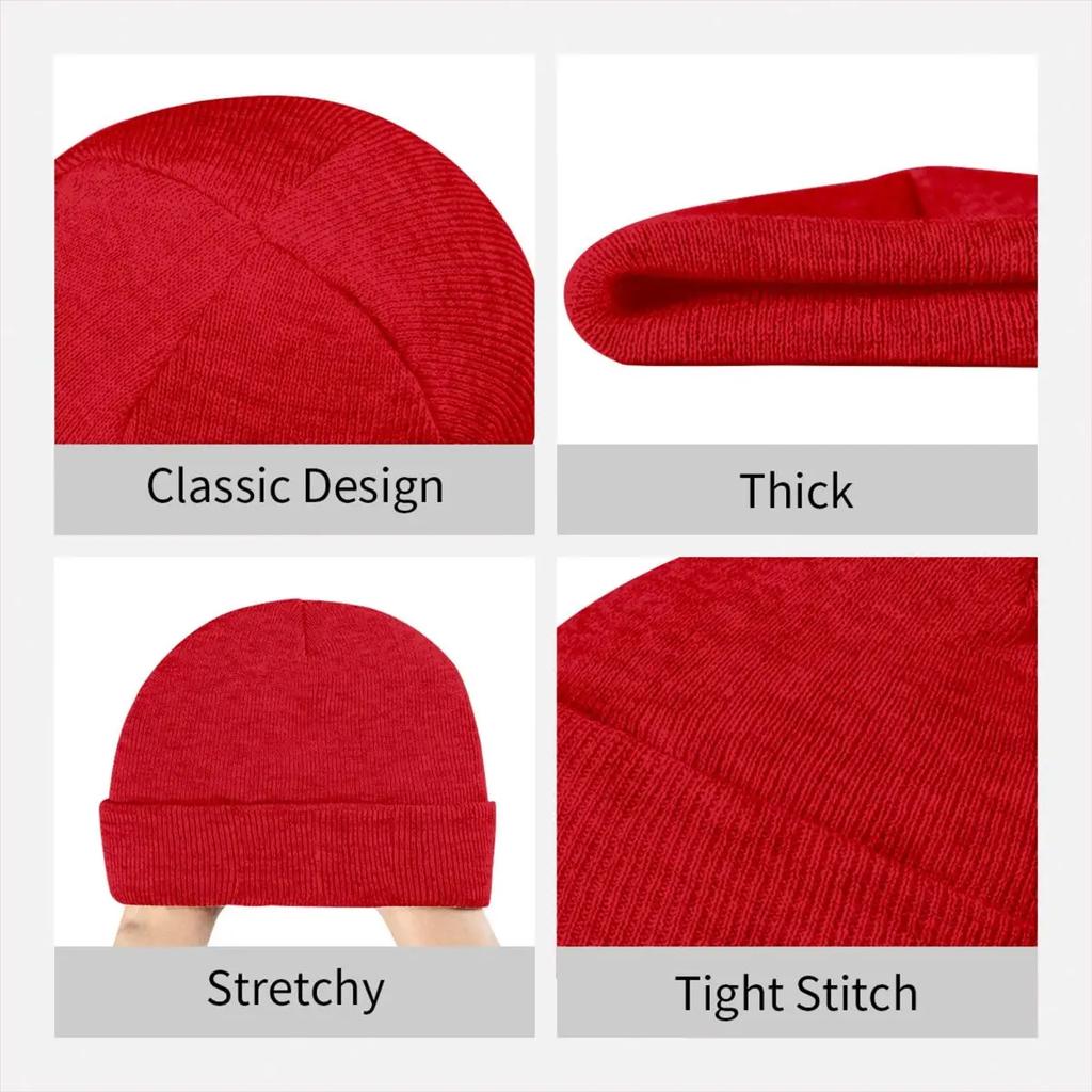 Nezha's Funny Expression Bonnet Hats Beanie Hats Pattern Knit Hat Autumn Winter Cute Men Women Kpop Elastic Cap