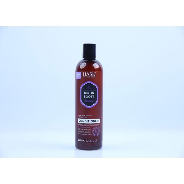Après-shampooing pour cheveux fins Biotin Boost HASK (355 ml)