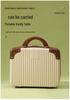 Personalized 14" Mini Makeup Suitcase: Ultra-Light Handbag with Small Gift Box and Password Lock.