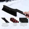 Snow Brush with Detachable Ice Scraper for Car Flexible Snow Remover and Windshield Cleaning Tool with Wide Bristle Brush - Winter Sweeper for Auto,