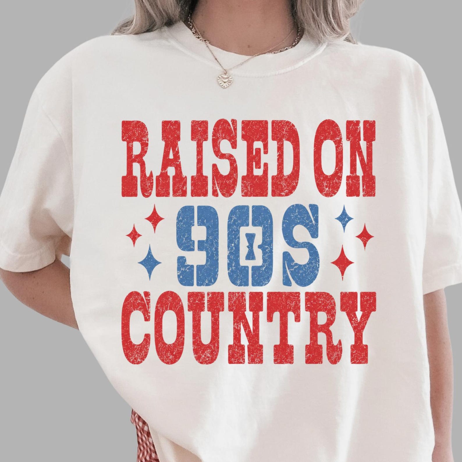 Raised On 90s Country Shirt, Vintage Country Music T-Shirt, Retro Western Tee, 90s Country Comfort Colors® Shirt, Cowgirl Nostalgia Shirt 2XL