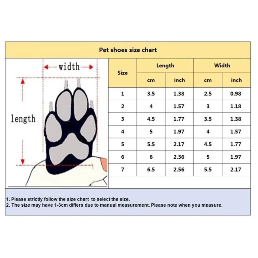 4 Stück/Set mit Fleece-Futter Hundeschuhe Socken Anti-Rutsch Katzen Hunde Gummisocken Herbst Winter