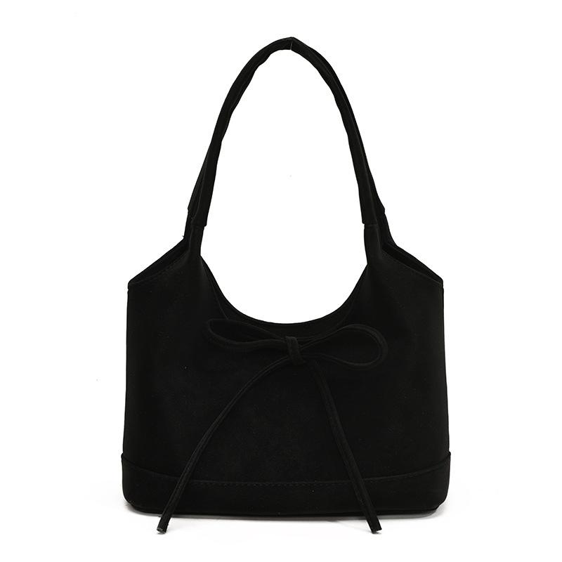 New product trend Korean sweet style niche bow portable bucket bag literary sense commuter versatile shoulder bag