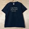 Vintage Y2K "I Hear Voices...And They Don't Like You" Spell Out Graphic Black T Shirt Size XL