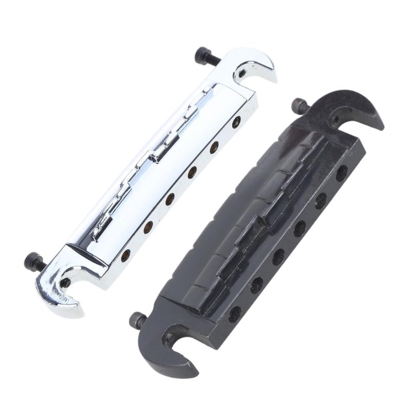 Verstellbarer Wraparound-Gitarrensteg, kleines integriertes Steg-Saitenhalter ohne Code für E-Gitarrenteile im LP-Stil